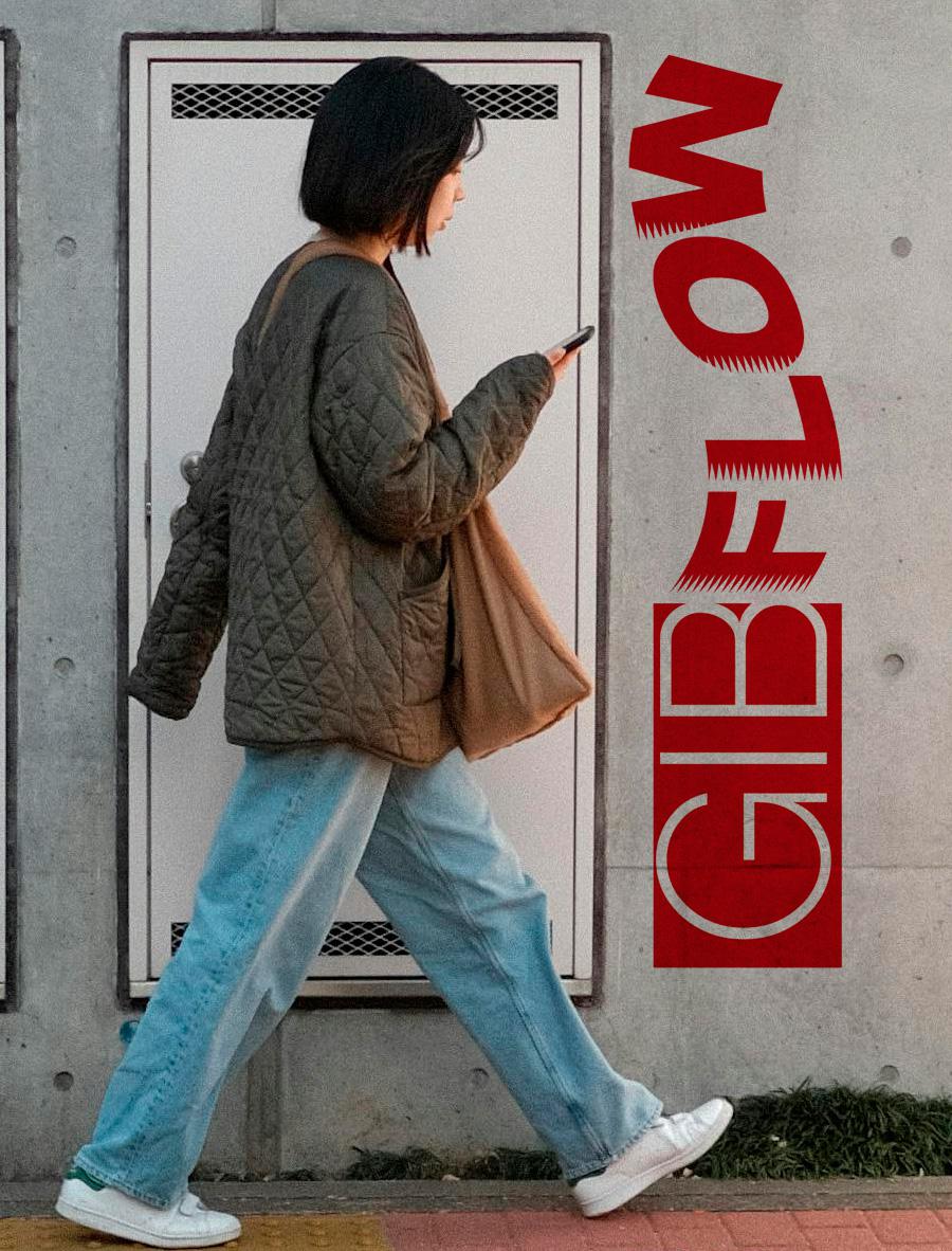Person walking through Gibraltar